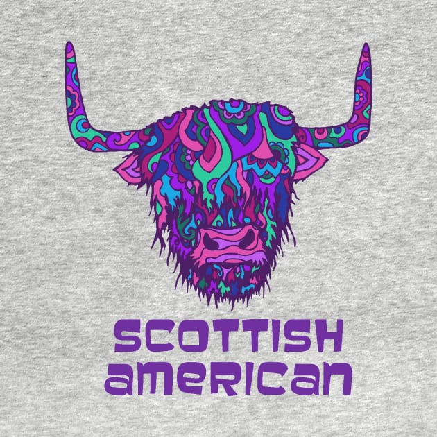 Scottish American Highland Cow by TimeTravellers